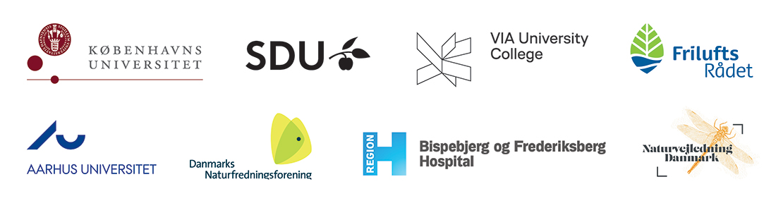 Logoer for partnerne bag Center for Børn og Natur